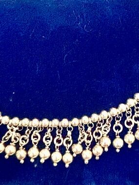 Sterling silver 925 made in Italy VTG  intricate dangle  balls Necklace